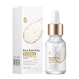 Weißreis-Serum für das Gesicht, Gesichtsserum Essenz, Hautpflege mit weißem Reis, Feuchtigkeitsspendend, zur Porenverengung, Anti Aging und Fleckenentfernung, 15 ml (15ml, 1PC)