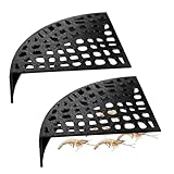 Aquarium Shrimp Cave-2-teiliges Fisch-Lebensraum, Dekorative Aquatische Höhle, 180-Grad-Sichttank Ornament, Kompakte Unterwasser-Lebensraum | Ideal für Kirschzwerg Keepers Aquascapers