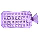 TOVINANNA Handwärmer Und Nackenwärmer-wärmflasche Elektrische Heizwasserflasche Warmwasser-heizkissen Handwärmer Wasserbeutel Wiederverwendbarer Wärmbeutel Pvc Mit Hoher Dichte Violett