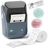 NIIMBOT B1 Etikettendrucker mit Größeres Etikett 1 Rolle, Bluetooth-Etikettendrucker Thermoetikettierer Aufkleber Druckgröße 20-50 mm Kompatibel mit iOS und Android für Heim, Büro