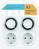 Timer - Analoger Timer mit Programmierfunktionen, Kapazität bis zu 24 Stunden, einfache Installation und einfache Bedienung.