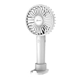 Xlayer Mini Handventilator I Tischventilator I Wiederaufladbar I Tragbarer Akku Ventilator leise I 3 Geschwindigkeiten I Mini Ventilator für Reisen, Büro, Festival, Camping I Geschenke für Frauen