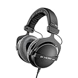 beyerdynamic DT 770 PRO 80 Ohm Over-Ear-Studiokopfhörer in schwarz. Geschlossene Bauweise, kabelgebunden für professionelles Recording und Monitoring