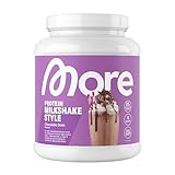 MORE Protein, Trinkschokolade, 600 g, Mix aus Whey Konzentrat und Casein ideal zum Muskelaufbau und -erhalt, mit Laktase - made in Germany