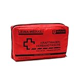 Leina-Werke 11004 KFZ-Verbandtasche Compact mit Klett, Rot/Schwarz