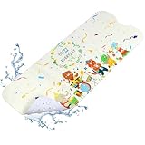 YOCOLE Badewannenmatte Kinder, 100x40cm Duschmatte Badematte Rutschfest, Antirutschmatte Badewanne Dusche Badewanneneinlage, BPA-frei PVC Bath Mat mit Saugnäpfen, Schimmelresistent & Maschinenwaschbar