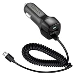 ZLONXUN Kfz Auto Ladegerät mit Micro USB Ladekabel für Samsung Galaxy A10/S7/J7/J5/A7(2018)/A8,Redmi 9A,Huawei P Smart/P10 Lite/P9 Lite/P8 Lite/Mate 8,Micro-USB-Interface-Telefon