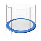 Ultrasport Sprungmatte für Jumper Gartentrampolin, Modellvarianten blau und rosa, für Größe 430 cm, langlebig Material, sehr belastbar, rund