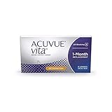 ACUVUE Vita for Astigmatism Monatskontaktlinsen mit komfortablem Tragegefühl – Den ganzen Monat lang mit BC 8.6, DIA 14,5, Cyl -2,25, Ach 80 und -0,25 dpt – 6 Linsen