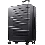 Concept One American Dreamliner 76.2 cm Rollgepäck Hartschalenkoffer mit Spinnrollen Schwarz