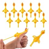 WUSJCOF 10 Stück Schleuder Huhn Strecken Fliegende Finger Dehnbar Lustig Kinderspielzeug Slingshot Gummi Katapult für Mitgebsel Kindergeburtstag Gastgeschenke