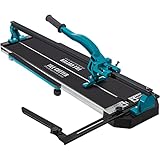 Manuelle Fliesenschneidmaschine 35-1200 mm Fliesen Schneider, Aluminium, Infrarot-Laser-Positionierung, Doppelspurige Führungsschiene, Rutschfester Gummigriff, Für Keramikfliesen, Bodenfliesen