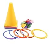 CHICIRIS 3-in-1-Ringwurfspielset für, Farbenfrohes Indoor-Outdoor-Sportspielzeug, Verbessert die Wurffähigkeiten für
