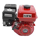 170F 4-Takt-Benzinmotor, Standmotor, Go Kart Motor, Ottomotor, Kartmotor Industriemotor, Viertaktersatzmotoren Balkenmäher Elektromotor, Rasenmäher, Motoren, Einzylinder