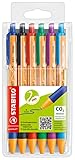 STABILO - Druck-Kugelschreiber - pointball - 6er Pack - mit 6 verschiedenen Farben