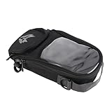 aqxreight Kraftstofftanktasche, Magnetischer Motorrad-Tankrucksack aus Oxford-Gewebe, Hochfestes 4,5-l-Navigationspaket mit Großer Kapazität für Motorräder (Grau)