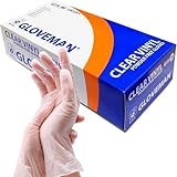 NEXCARZE Transparente Vinylhandschuhe - Medium, puderfrei, latexfrei, Einweghandschuhe, medizinisch & lebensmittelecht, rutschfest, Mehrzweck, stark, Box mit 100 Stück, für Zuhause, Reinigung, Kochen