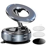 MSXTTLY Vakuum Magnetischer Handyhalterung Auto für Magsafe Autohalterung, 2025 Upgraded Vmag-S1 Handyhalterung Auto Magnet für Alle Handys, 360° Drehbar, Schwarz