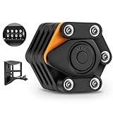 FACAIIO Faltbares Fahrradschloss, hochfestes Legierungsmaterial, schlüsselloser Verriegelungsmechanismus, rostfreie ABS-Beschichtung, tragbar und leicht