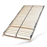 Stabiler Lattenrost 140x200, Lattenrahmen aus Buche, 28 Latten, 7 Komfortzone, Federholzrahmen Made in Germany, Lattenrost starr, Lattenrahmen 140x200 hohe Traglast bis 150Kg