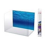 Wave AMTRA Mystic - Hintergrund im Aquarium Poster, Aquariendekoration, Dekoposter mit Doppeldruck, Format 30x60cm