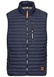 camel active Herren Steppweste aus recyceltem Polyamid Dunkelblau, menswear-56