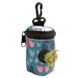 Qkbuza Kotbeutelspender für Haustiere, tragbarer Hundekothalter, Zubehör für Spaziergänge, multifunktionaler Hundebeutelspender, Haustierzubehör für Spaziergänge, Outdoor, Reisen