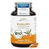 Stärkste Bio Kurkuma Kapseln - 40x effektiver - 15.000mg Kurkuma Pulver/Tag - ohne Pfeffer - höchster Curcumin Gehalt - Curcuma Kapseln hochdosiert, vegan & hochbekömmlich - Acurmin Phytholistic