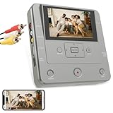 VHS-zu-Digital-Konverter, DVD-Recorder für TV-Aufnahmen, VHS/VCR/Camcorder auf USB-Gerät/SD-Karte/HDD, Smartphone, WiFi auf DVD/USB/SD/HDD-Kopie, WiFi-App-DVD-Recorder【Kommt mit AV-Kabel und 10 DVD-R】