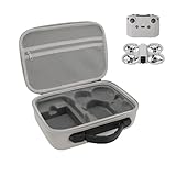 Dpofirs Tragbares Hartschalenetui für Neo Drone, Stoßfeste Reisetasche mit Tragegriff Oben, Reißverschluss, für RC N3 RC, Batteriemanager, 4 Batterien (Gray)