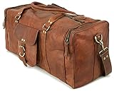 Berliner Bags Vintage Weekender New York L aus Leder, Reisetasche für Damen und Herren - Braun