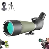 Bosco C9 Fernglas,Bosco Hd-7 Spektiv Mit 25-75x80 Mm Zoomobjektiv,Spektiv Für Wildtierbeobachtung,für Zielschießen,Jagd,Vogelbeobachtung,Mond,mit Stativ, Tragetasche Und Smartphone-Adapter-A