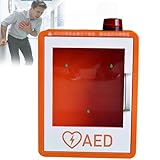 AED-Defibrillator-Aufbewahrungsschrank, Wandmontierte AED-Aufbewahrungsbox, Mit Alarmsystem, Durchsichtigem Fenster, Aufbewahrungsschrank Aus Metallstahlplatte, Für Zuhause, Büro Und Öffentliche Orte