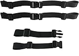 QLWNWQAD 2 Stück Verstellbarer Brustgurt Rucksack Schwarz Gurtband Rucksack Rucksackriemen Schnellverschluss Rucksackgurt zum Jogging Wandern Allzweck Gurt für Reise Kletter Schultasche Schulranzen