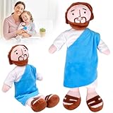 Vibbang My Friend Jesus Plush, 32cm Jesus Kuscheltier, Plüsch-Puppe, Lächelndes Jesu Spielzeug, Religiöse Christliche Puppen, für Partyzubehör, Ostern, für Jungen und Mädchen