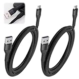 Micro-USB-Kabel, 2 m, Android-Ladekabel, Schnellladekabel für Kindle Fire 7, 8, HD, 6, 8, Tablet, Kids Edition, Kindle Paperwhite und altes Samsung Galaxy A10, A7, A6, 2018, A03, J6, E-Reader, PS4