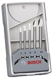 Bosch Accessories Professional 5tlg. CYL-9 Ceramic Fliesenbohrer-Set (für Stein, Fliesen, Ø 4–10 mm, Zylindrischer Schaft, Zubehör für Bohrmaschinen)