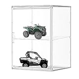 Acryl-Präsentationsbox – staubdichte Sammelvitrine, staubdichte Acryl-Aufbewahrungsbox | transparente Acryl-Doppelschicht-Figuren-Vitrine, Schmuck-Organizer, transparenter Displaywürfel für