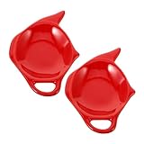TOYZFRIENDY 2 Stück Keramik Teebeutelhalter Teekannenform Mehrzweck Teebeutelablage Löffelablage und Dip Schale Wiederverwendbar für Küche Wohnzimmer und Büro