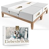 Eliminiere die Bettritze | Liebesbrücke 180x200 / Matratzenhalter gegen Verrutschen | Matratzenbrücke, Love Bridge Matratzen Verbindung |  5Min