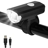 Opard Fahrradlicht Vorne, Fahrradlicht StVZO Zugelassen, Fahrradlampe, LED Fahrradbeleuchtung, USB Aufladbar/Wasserdicht, Fahrrad Frontlicht