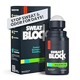 SweatBlock Antiperspirant Roll-on - Max Clinical with DRIBOOST - Treat Hyperhidrosis, Excessive Sweat & Odor, Up to 7 Days Sweat Control Per Use - Unisex - 1.2 FL OZ