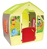 Mochtoys Spielhaus Kinder - Gartenhaus für Außen und Innen, Kunststoff Kinderspielhaus Für Garten Draußen, 102x88x108 cm