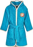 Playshoes Unisex Kinder Morgenmantel Bademantel, Grün, 122-128 cm