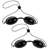 LOPHE UV Solarium Schutzbrille, 2 Pcs Solarium Brille mit Gummizug, Tanning Sunbed UV Eye Protection für Sonnenbank Beauty Schönheitsinstrument
