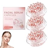 Vitamin-E-Kapseln für das Gesicht, straffendes Anti-Aging-Kapselserum zur Reparatur der Hautbarriere, spendet Feuchtigkeit, strafft und glättet feine Linien und Fältchen, hellt den Hautton auf (3pcs)