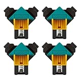 wolfcraft Projektset „rechtwinkliges Spannen“, 4-tlg. I 8626000 I 4 Eckenspanner ES 22 als ideale Fixierhilfe beim Verschrauben oder Leimen im 90° Winkel