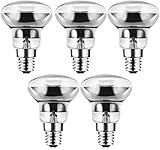 Fulighture Lavalampe Glühbirne E14 Reflektorlampe 40W R39 Lava Birne Leuchtmittel, 500LM Warmweiß 3000K Schraube Lavalampen Strahler, für Geschäfte, Büros, Arbeitsplätze, 5 Stück