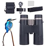 Kompaktes Fernglas | Tragbares Fernglas für Kinder mit Linsen und rutschfesten, wasserdichten Gläsern - Nachtsicht mit niedrigem Licht in hoher Auflösung für Vogelbeobachtung Jagd Wandern