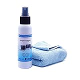 Blum - Displayreiniger Bildschirmreiniger + Mikrofasertuch 30x30 cm. Perfekte Reinigung Aller Bildschirme und Displays. Streifenfrei ohne Schlieren. (100 ml)